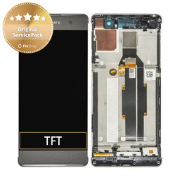 Sony Xperia XA F3111 - LCD zaslon + steklo na dotik + okvir (Graphite Black) - 78PA3100010, 78PA3100090 Genuine Service Pack