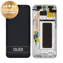 Samsung Galaxy S8 Plus G955F - LCD zaslon + steklo na dotik + okvir (Arctic Silver) - GH97-20470B, GH97-20564B, GH97-20565B Genuine Service Pack