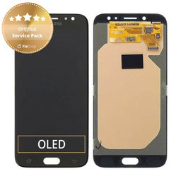 Samsung Galaxy J7 J730F (2017) - LCD zaslon + steklo na dotik (Black) - GH97-20736A, GH97-20801A Genuine Service Pack