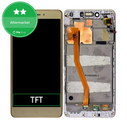 Lenovo K6 Note K53a48 - LCD zaslon + steklo na dotik + okvir (Gold) TFT