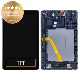 Samsung Galaxy Tab A 10.5 T590, T595 - LCD zaslon + steklo na dotik + okvir (črn) - GH97-22197A Genuine Service Pack