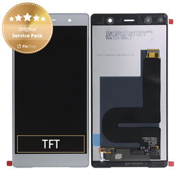 Sony Xperia XZ2 Premium - LCD zaslon + steklo na dotik (Chrome Silver) - 1310-6654 Genuine Service Pack