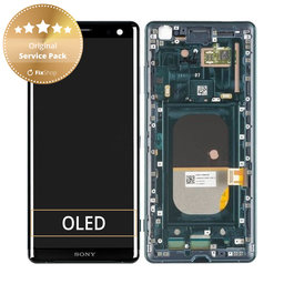 Sony Xperia XZ3 - LCD zaslon + steklo na dotik + okvir (Forest Green) - 1315-5028 Genuine Service Pack