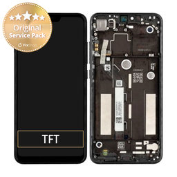 Xiaomi Mi 8 Lite - LCD zaslon + steklo na dotik + okvir (Black) - 560110002033 Genuine Service Pack