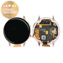 Samsung Galaxy Watch Active 2 44mm - LCD zaslon + steklo na dotik + okvir (roza zlato) - GH82-21125B Genuine Service Pack