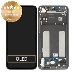 Xiaomi Mi 9 Lite - LCD zaslon + steklo na dotik + okvir (Onyx Grey) - 560610118033, 5600030F3B00 Genuine Service Pack