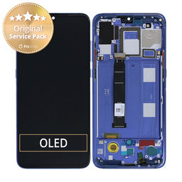 Xiaomi Mi 9 - LCD zaslon + steklo na dotik + okvir (Ocean Blue) - 561010016033 Genuine Service Pack