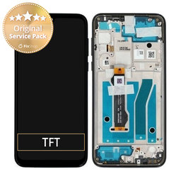 Motorola Moto G8 Plus - LCD zaslon + steklo na dotik + okvir (temno modra) - 5D68C15528 Genuine Service Pack