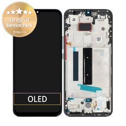 Xiaomi Mi 10 Lite - LCD zaslon + steklo na dotik + okvir (Cosmic Grey) - 56000400J900 Genuine Service Pack