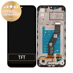 Motorola Moto E6s - LCD zaslon + steklo na dotik + okvir (Black) - 5D68C16500, 5D68C16980 Genuine Service Pack