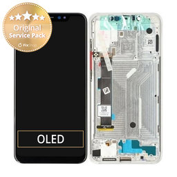 Xiaomi Mi 8 - LCD zaslon + steklo na dotik + okvir (Silver) - 560310020033, 560310002033 Genuine Service Pack