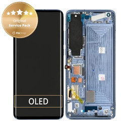 Xiaomi Mi 10 - LCD zaslon + steklo na dotik + okvir (Twilight Grey) - 56000500J200 Genuine Service Pack