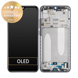 Xiaomi Mi A3 - LCD zaslon + steklo na dotik + okvir (vrsta sive barve) - 5603100090B6 Genuine Service Pack