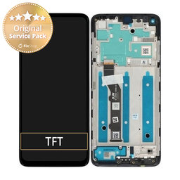 Motorola Moto G9 Plus - LCD zaslon + steklo na dotik + okvir (Black) - 5D68C17281 Genuine Service Pack