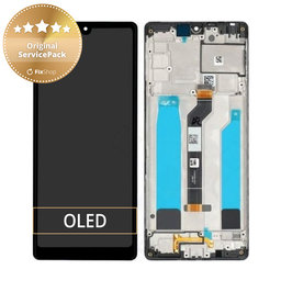 Sony Xperia L4 - LCD zaslon + steklo na dotik + okvir (Black) - A5019463A Genuine Service Pack