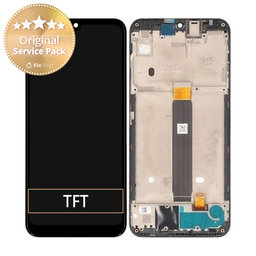 Motorola Moto E6 Plus - LCD zaslon + steklo na dotik + okvir - 5D68C14961 Genuine Service Pack