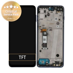 Motorola Moto G 5G Plus XT2075 - LCD zaslon + steklo na dotik + okvir (Surfing Blue) - 5D68C16996 Genuine Service Pack