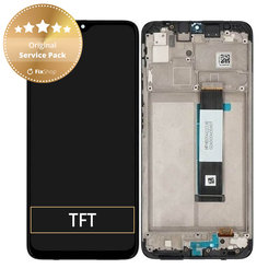 Xiaomi Redmi 9T - LCD zaslon + steklo na dotik + okvir (Carbon Gray) - 560001J19S00 Genuine Service Pack