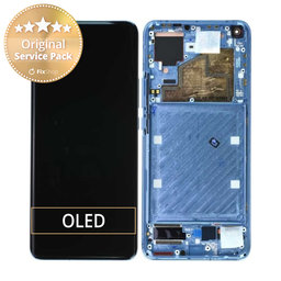 Xiaomi Mi 11 - LCD zaslon + steklo na dotik + okvir (Horizon Blue) - 56000500K200 Genuine Service Pack