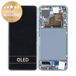 Xiaomi Mi 11 - LCD zaslon + steklo na dotik + okvir (polnočno siva) - 56000800K200 Genuine Service Pack