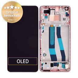 Xiaomi Mi 11 Lite 4G - LCD zaslon + steklo na dotik + okvir (peach roza) - 5600050K9A00, 56000D0K9A00 Genuine Service Pack