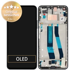 Xiaomi Mi 11 Lite 4G - LCD zaslon + steklo na dotik + okvir (Boba Black) - 5600030K9A00, 56000B0K9A00 Genuine Service Pack