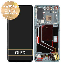 OnePlus 9 Pro - LCD zaslon + steklo na dotik + okvir (borovo zelen) - 1001100045 Genuine Service Pack