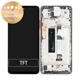 Xiaomi Mi 10T Lite 5G - LCD zaslon + steklo na dotik + okvir (Atlantic Blue) - 5600030J1700, 5600090J1700 Genuine Service Pack