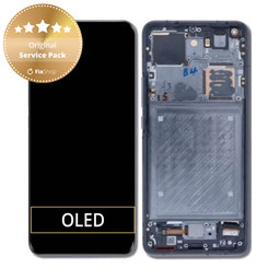 Xiaomi Mi 11 Ultra - LCD zaslon + steklo na dotik + okvir (Ceramic Black) - 56000300K100 Genuine Service Pack