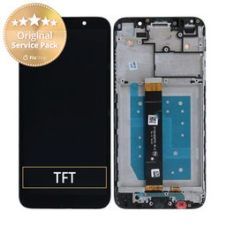 Motorola Moto E6 Play - LCD zaslon + steklo na dotik + okvir (Steel Black) - 5D68C15720 Genuine Service Pack