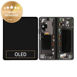 Samsung Galaxy Z Fold 3 F926B - LCD zaslon + steklo na dotik + okvir (Phantom Black) - GH82-26283A, GH82-26284A Genuine Service Pack