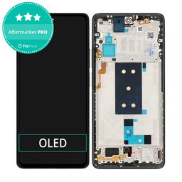 Xiaomi 11T, 11T Pro - LCD zaslon + steklo na dotik + okvir (Black) OLED