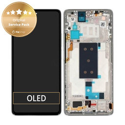 Xiaomi 11T Pro - LCD zaslon + steklo na dotik + okvir (Moonlight White, Celestial Blue) - 5600040K3S00, 56000D0K3S00 Genuine Service Pack