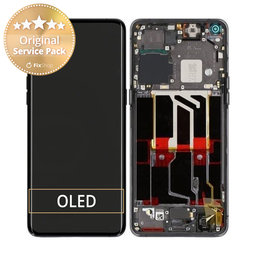 Oppo Find X5 Pro - LCD zaslon + steklo na dotik + okvir (Glaze Black) - 4130012 Genuine Service Pack