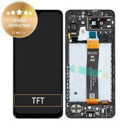 Samsung Galaxy A13 5G A136B - LCD zaslon + steklo na dotik + okvir (Black) - GH82-29077A, GH82-29078A Genuine Service Pack