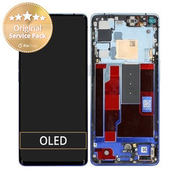 Oppo Find X2 Neo - LCD zaslon + steklo na dotik + okvir (zvezdasto modra) - 4904018 Genuine Service Pack