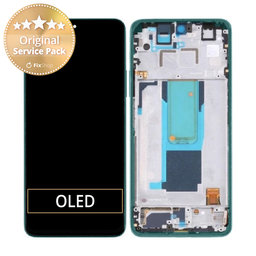 Xiaomi Redmi Note 11 Pro+ 5G 220333QAG - LCD zaslon + steklo na dotik + okvir (gozdno zelena) - 560001K16U00 Genuine Service Pack