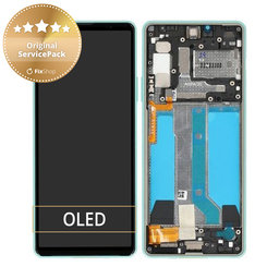 Sony Xperia 10 IV XQCC54 - LCD zaslon + steklo na dotik + okvir (kovinski) - A5047175A Genuine Service Pack