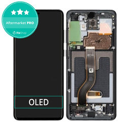 Samsung Galaxy S20 Plus G985F - LCD zaslon + steklo na dotik + okvir (Cosmic Black) OLED