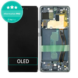 Samsung Galaxy S10 Lite G770F - LCD zaslon + steklo na dotik + okvir (Prism Black) OLED