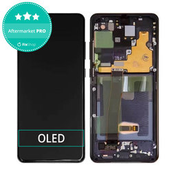 Samsung Galaxy S20 Ultra G988F - LCD zaslon + steklo na dotik + okvir (Cosmic Black) OLED