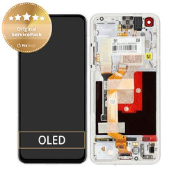 Asus Zenfone 9 AI2202 - LCD zaslon + steklo na dotik + okvir (Moonlight White) - 90AI00C2-R20010 Genuine Service Pack