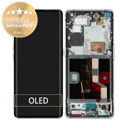 Oppo Find X2 Pro - LCD zaslon + steklo na dotik + okvir (zelen) - 4905189 Genuine Service Pack