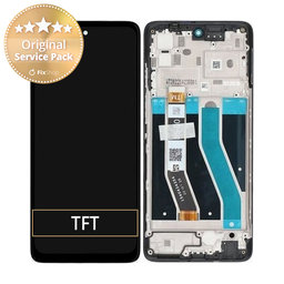 Motorola Moto G62 5G XT2223 - LCD zaslon + steklo na dotik + okvir (polnočno siva) - 5D68C20934 Genuine Service Pack