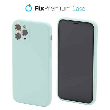 FixPremium - Silikonski ovitek za iPhone 11 Pro, svetlo cyan