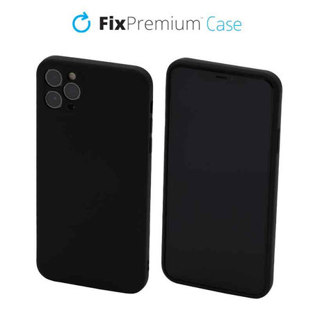 FixPremium - Silikonski ovitek za iPhone 11 Pro Max, črn