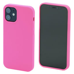 FixPremium - Silikonski ovitek za iPhone 12 mini, magenta