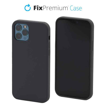 FixPremium - Silikonski ovitek za iPhone 12 Pro, space grey