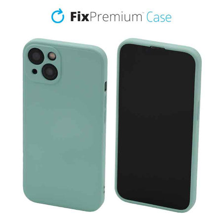 FixPremium - Silikonski ovitek za iPhone 13, svetlo cyan