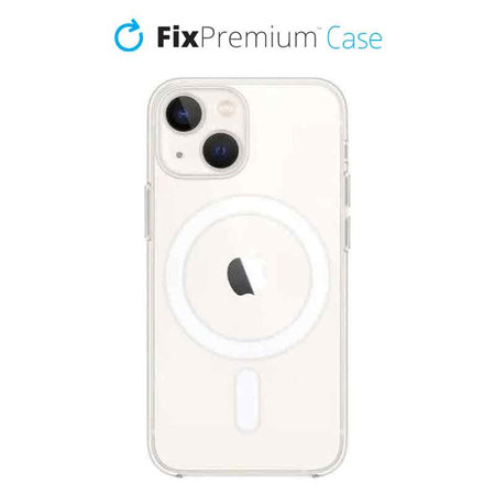 FixPremium - Silikonski ovitek z MagSafe za iPhone 13 mini, prozoren